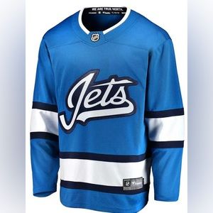 New With Tags Winnipeg Jets Fanatics Youth L/XL Hockey Jersey